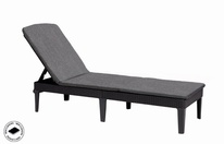 Lehátko Keter Jaipur s polstrem, grafit