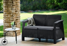 Zahradní 2-místná pohovka Keter Corfu love seat, grafit