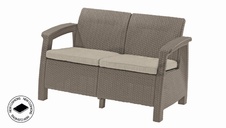 Zahradní 2-místná pohovka Keter Corfu love seat, cappuccino