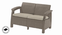Zahradní 2-místná pohovka Keter Corfu love seat, cappuccino