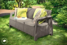 Zahradní 3-místná pohovka Keter Corfu love seat max, cappuccino