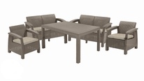 Zahradní set Keter Corfu Fiesta cappuccino 2x2+2+1