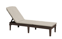 Lehátko Keter Jaipur s polstrem, hnědá