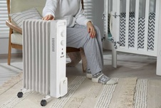 Olejový radiátor G21 Merapi bílá, 9 žeber, 2000 W