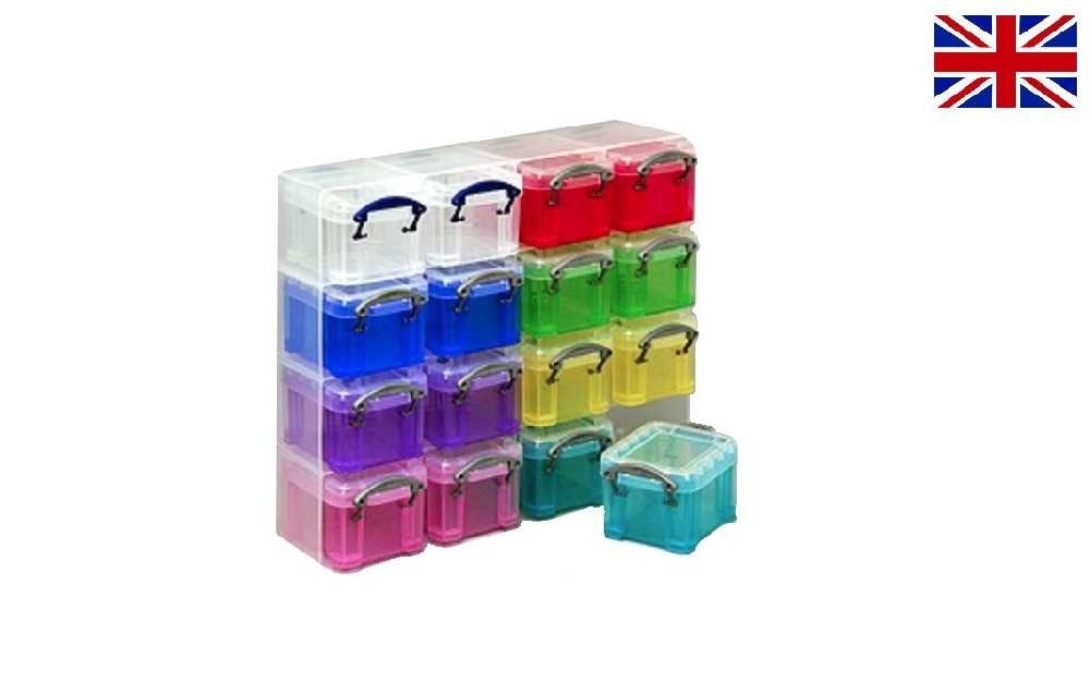 Plastový organizér Really Useful s barevnými boxy