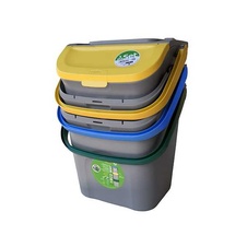 Sada 3x28l odpadkových košů na tříděný odpad