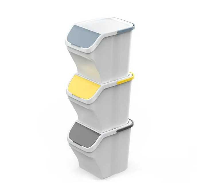 Sada 3x25l odpadkových košů na tříděný odpad