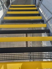 Protiskluzová schodová lišta IG Fine, žlutá, 7x3x150 cm