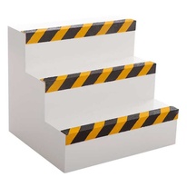 Protiskluzová schodová lišta IG Fine, černá-žlutá, 5x5x60 cm