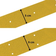 Protiskluzový podlahový pás IG Fine, žlutá, 9x100 cm