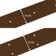 Protiskluzový podlahový pás IG Fine, hnědá, 9x100 cm