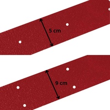 Protiskluzový podlahový pás IG Fine, červená, 9x120 cm