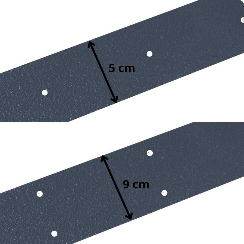 Protiskluzový podlahový pás IG Fine, grafit, 5x140 cm