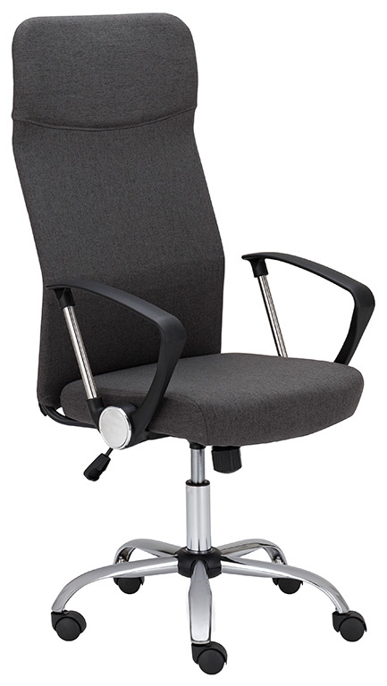 Kancelářská židle MEDEA celočalouněná, tmavě šedá