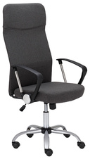Kancelářská židle MEDEA celočalouněná, tmavě šedá