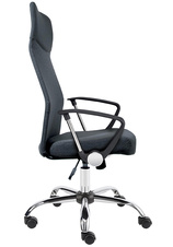 Kancelářská židle MEDEA celočalouněná, tmavě šedá