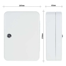 Rottner TS48 skříňka na klíče, šedá