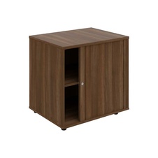 HOBIS skříň stolová roletová pravá se zámkem - SPRZ 80 60 P P, léta podél, ořech