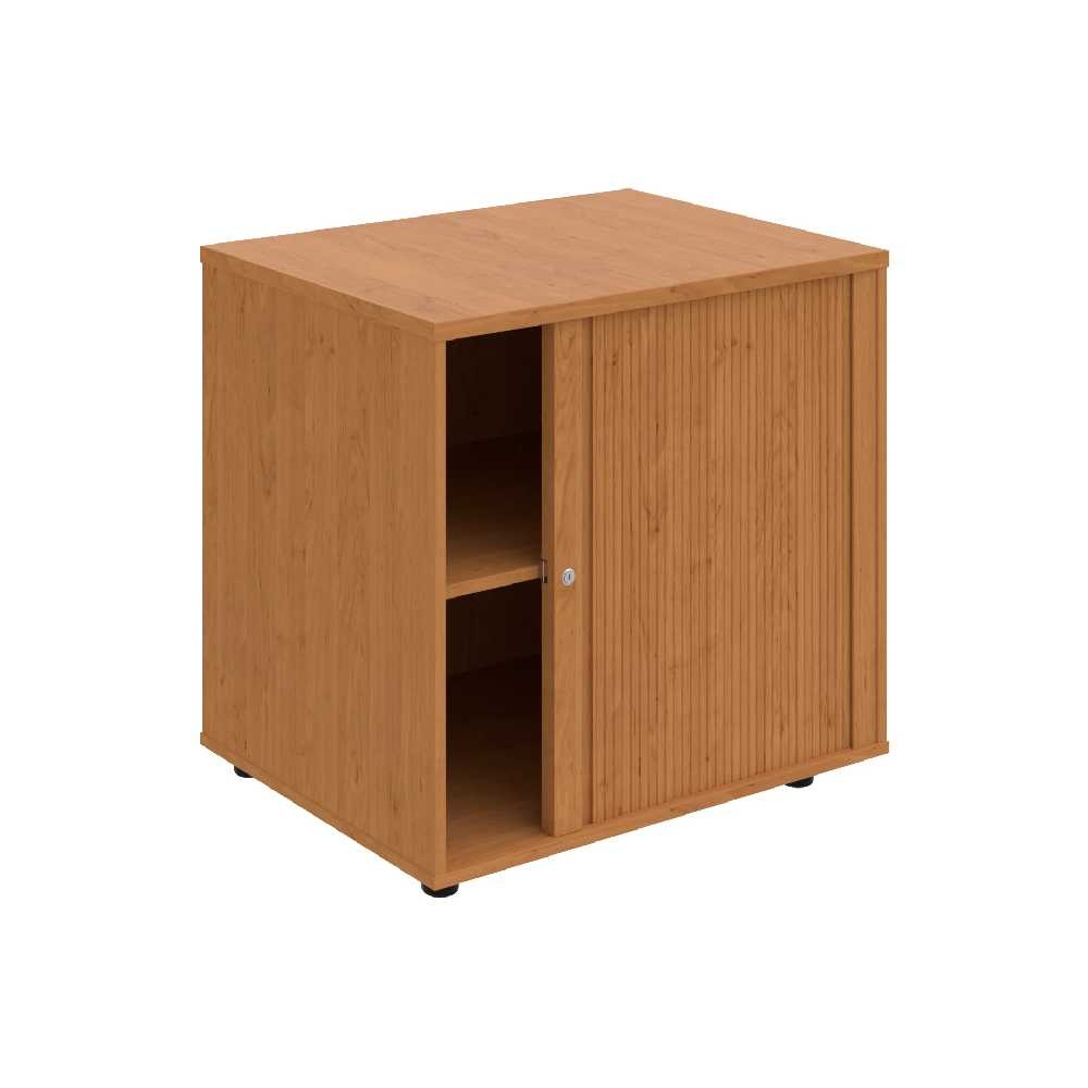 HOBIS skříň stolová roletová pravá se zámkem - SPRZ 80 60 P P, léta podél, olše