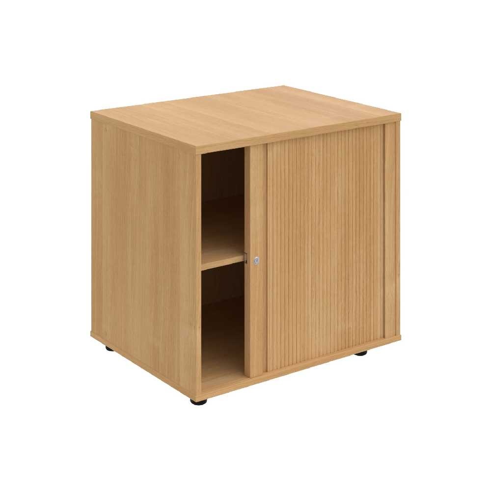 HOBIS skříň stolová roletová pravá se zámkem - SPRZ 80 60 P P, léta podél, dub