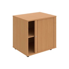 HOBIS skříň stolová roletová pravá se zámkem - SPRZ 80 60 P N, léta napříč, buk