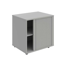 HOBIS skříň stolová roletová pravá se zámkem - SPRZ 80 60 P N, léta napříč, šedá
