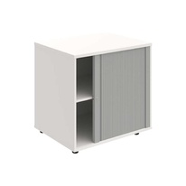 HOBIS skříň stolová roletová pravá se zámkem - SPRZ 80 60 P N, léta napříč, bílá