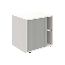 HOBIS skříň stolová roletová levá se zámkem - SPRZ 80 60 L P, léta podél, bílá