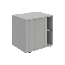 HOBIS skříň stolová roletová levá se zámkem - SPRZ 80 60 L N, léta napříč, šedá