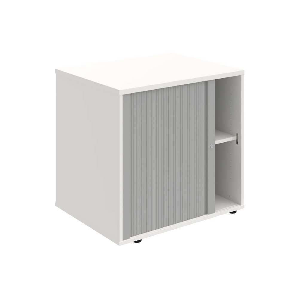 HOBIS skříň stolová roletová levá se zámkem - SPRZ 80 60 L N, léta napříč, bílá