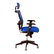 Kancelářská židle DIKE s podhlavníkem, modrá