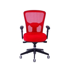 Kancelářská židle DIKE bez podhlavníku, červená