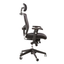 Kancelářská židle DIKE s podhlavníkem, černá