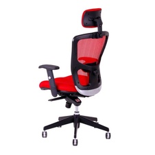 Kancelářská židle DIKE s podhlavníkem, červená