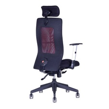 Kancelářská židle CALYPSO GRAND, stavitelný podhlavník, červená