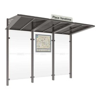 Autobusová zastávka CONVIVIALE bez bočnic 3000 mm