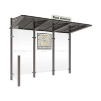 Autobusová zastávka CONVIVIALE s levou bočnicí 3000 mm