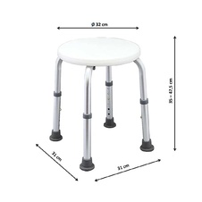 Stolička do sprchy s nosností 120 kg