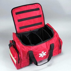 Záchranářská zdravotní brašna Emergency-červená, bez náplně