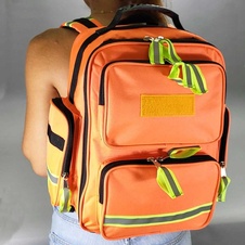 Zdravotnický batoh Emergency-oraznžová, bez náplně