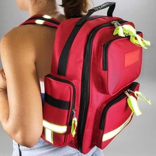 Zdravotnický batoh Emergency-červená, bez náplně