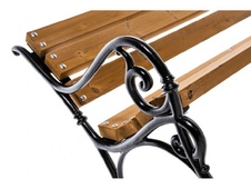 Parková lavička borovice P3 1200 mm s litinovou konstrukcí