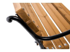 Parková lavička borovice P3 1200 mm s litinovou konstrukcí