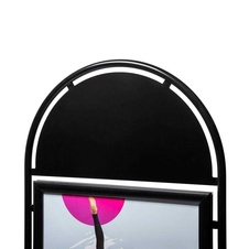 Reklamní áčko City Elegant Steel, 50x70 cm, černá