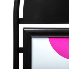 Reklamní áčko City Elegant Steel, 50x70 cm, černá