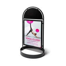 Reklamní áčko City Elegant Steel, A1, černá