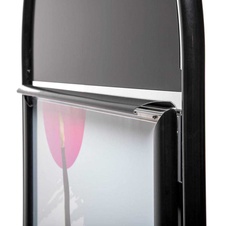 Reklamní áčko City Elegant Steel, A1, černá