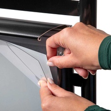 Reklamní áčko City Elegant Steel, A1, černá