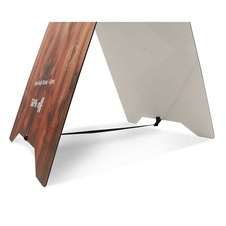 Křídové reklamní áčko Grab & Grip, A2, bílá