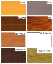 Parkový stůl Lana 1500 mm, smrkové latě a betonové nohy - vymývaný beton v barvě antracit